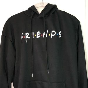 AE Black Friends Hoodie